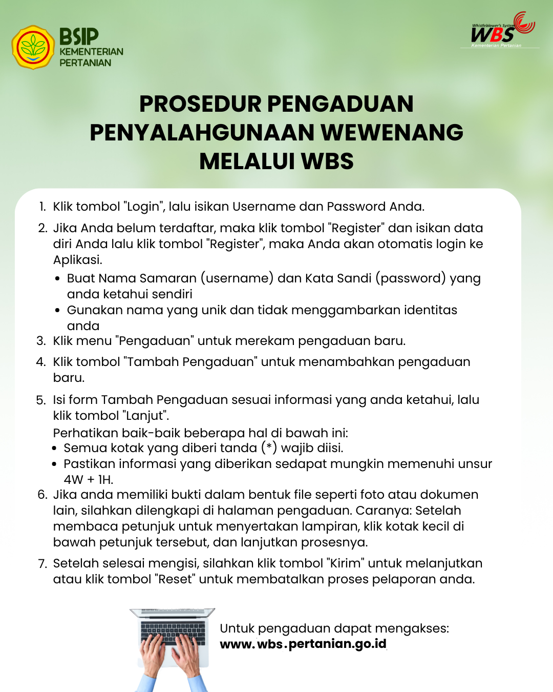 tata cara pengaduan melalui WBS