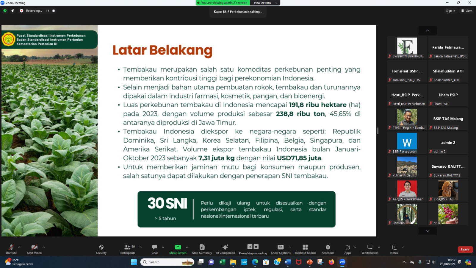 Materi FGD Tembakau